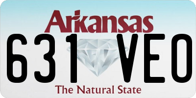 AR license plate 631VEO
