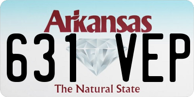 AR license plate 631VEP
