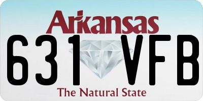 AR license plate 631VFB