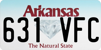 AR license plate 631VFC
