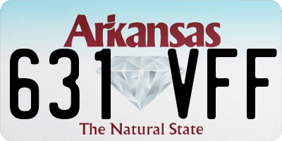AR license plate 631VFF