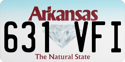 AR license plate 631VFI