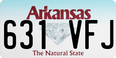 AR license plate 631VFJ