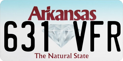 AR license plate 631VFR