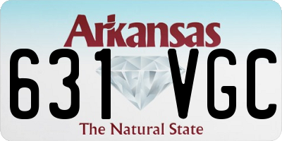 AR license plate 631VGC