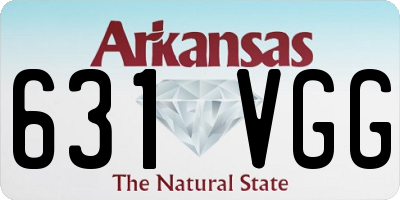 AR license plate 631VGG