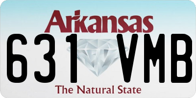 AR license plate 631VMB