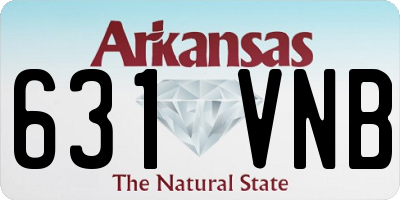 AR license plate 631VNB