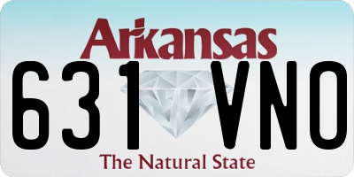 AR license plate 631VNO