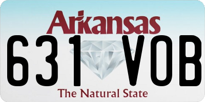 AR license plate 631VOB