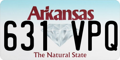 AR license plate 631VPQ