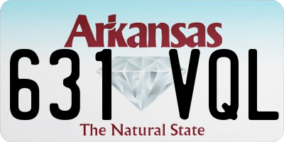 AR license plate 631VQL