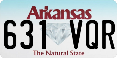 AR license plate 631VQR