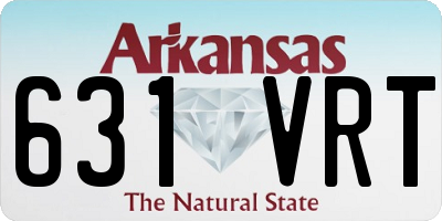 AR license plate 631VRT