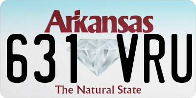 AR license plate 631VRU