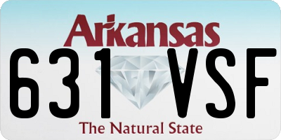 AR license plate 631VSF