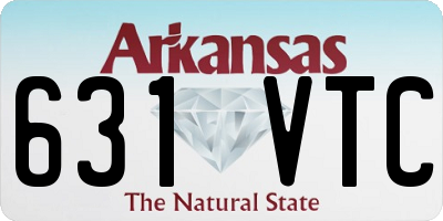 AR license plate 631VTC