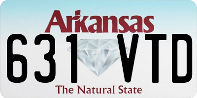 AR license plate 631VTD