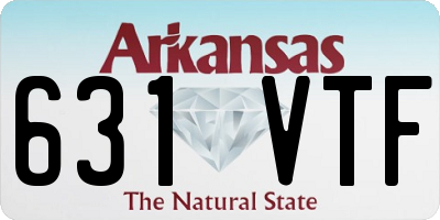 AR license plate 631VTF