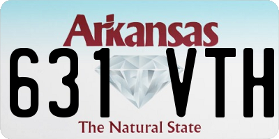 AR license plate 631VTH