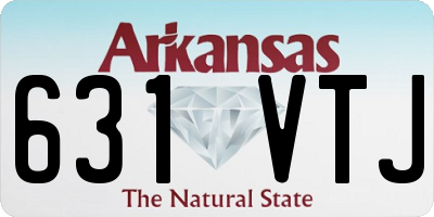 AR license plate 631VTJ