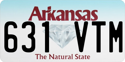 AR license plate 631VTM