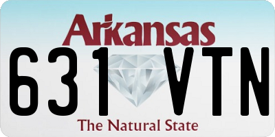 AR license plate 631VTN
