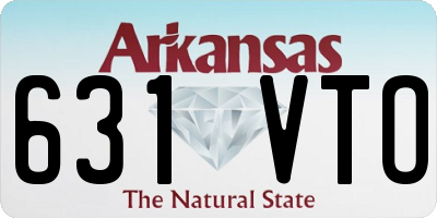 AR license plate 631VTO