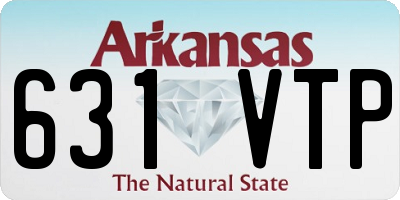 AR license plate 631VTP