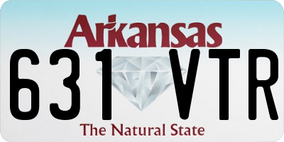 AR license plate 631VTR