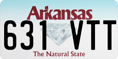 AR license plate 631VTT