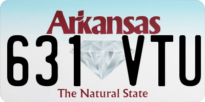AR license plate 631VTU