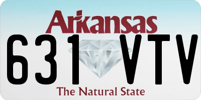AR license plate 631VTV