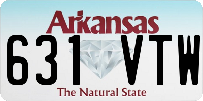 AR license plate 631VTW