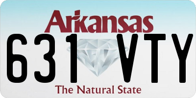 AR license plate 631VTY