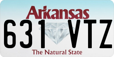 AR license plate 631VTZ