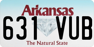 AR license plate 631VUB