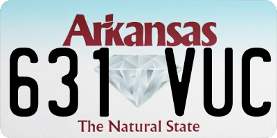 AR license plate 631VUC