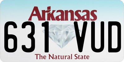 AR license plate 631VUD