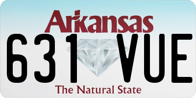 AR license plate 631VUE