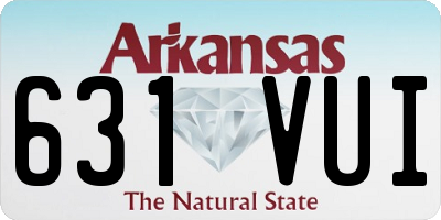 AR license plate 631VUI