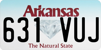 AR license plate 631VUJ