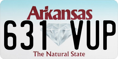 AR license plate 631VUP