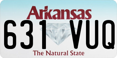 AR license plate 631VUQ