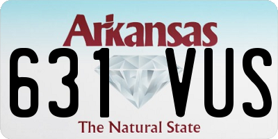 AR license plate 631VUS