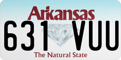 AR license plate 631VUU