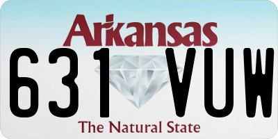 AR license plate 631VUW