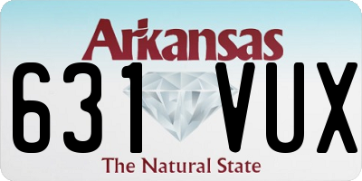 AR license plate 631VUX