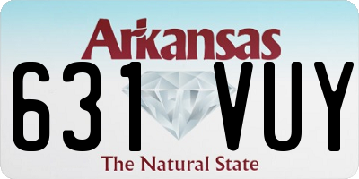 AR license plate 631VUY