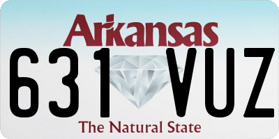 AR license plate 631VUZ